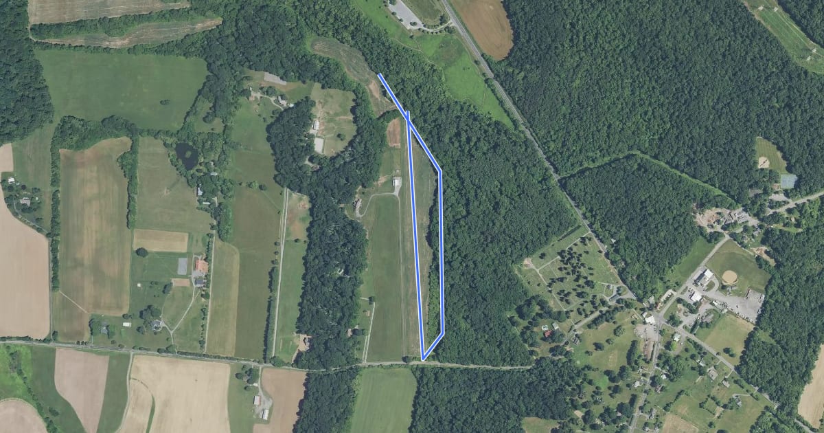 Маршрут Monocacy Loop на спутниковом снимке