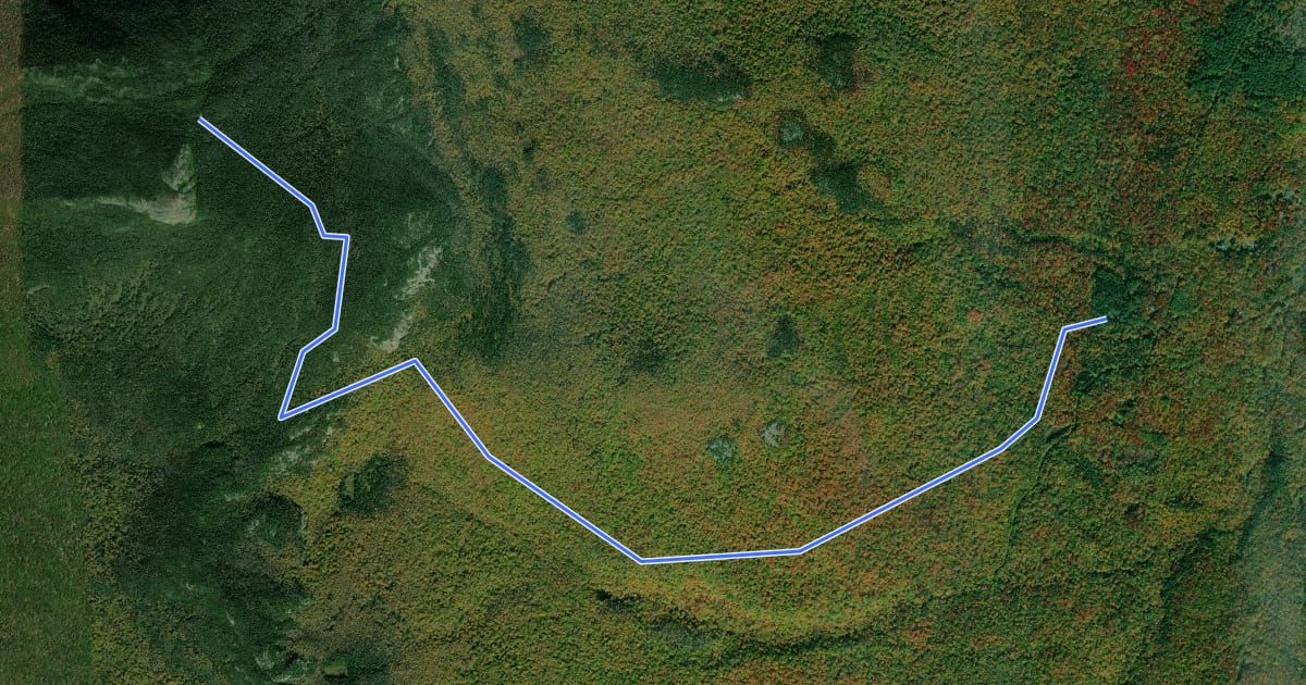 Маршрут Monroe Trail на спутниковом снимке
