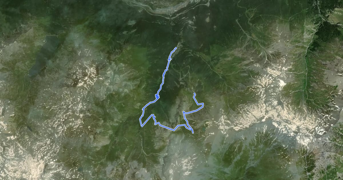 Маршрут Montée enduro Arrondaz на спутниковом снимке