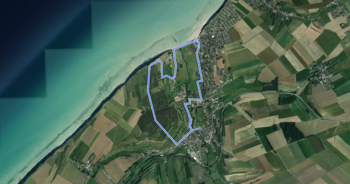 Маршрут Mont Jolibois на спутниковом снимке