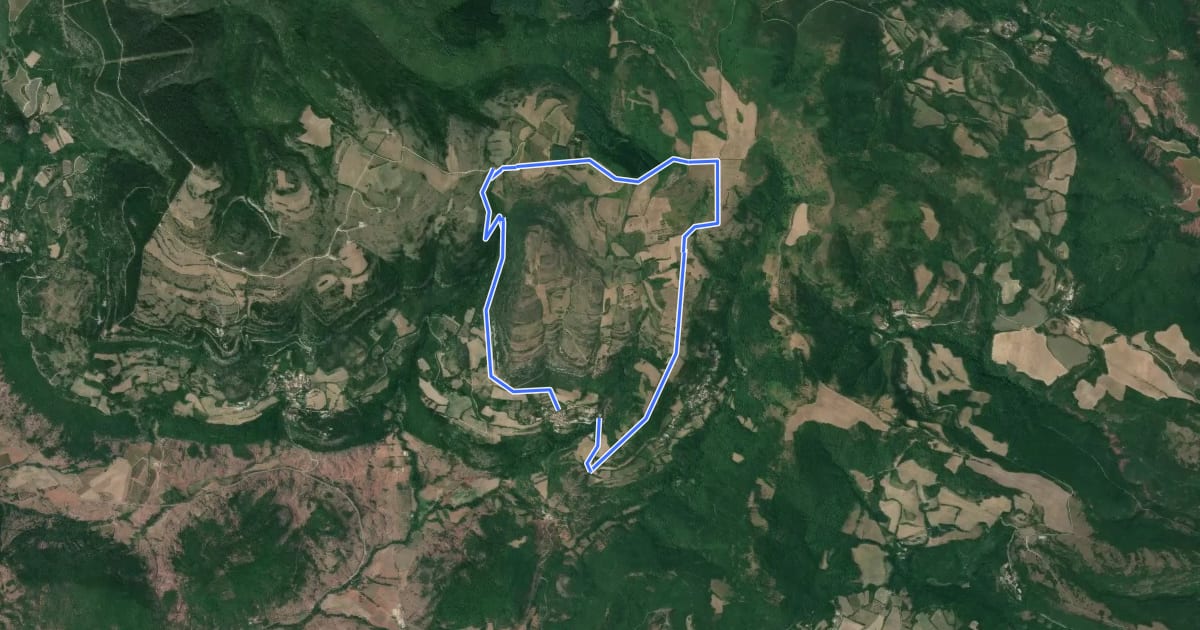 Маршрут Mont-Martin на спутниковом снимке