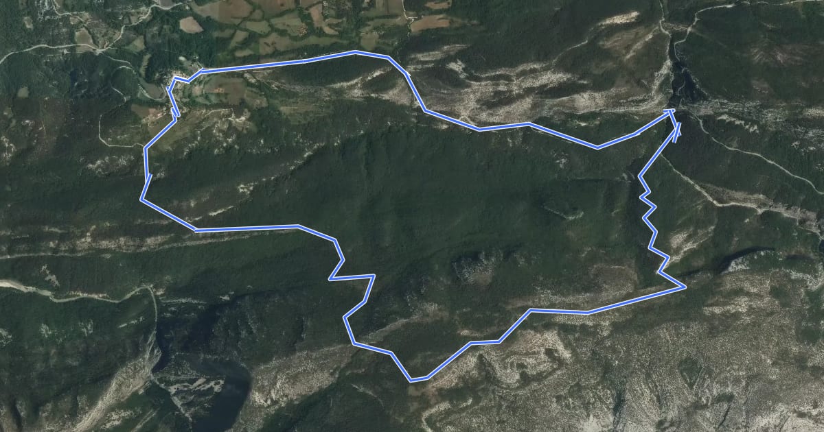 Маршрут Mont Saint-Martin на спутниковом снимке