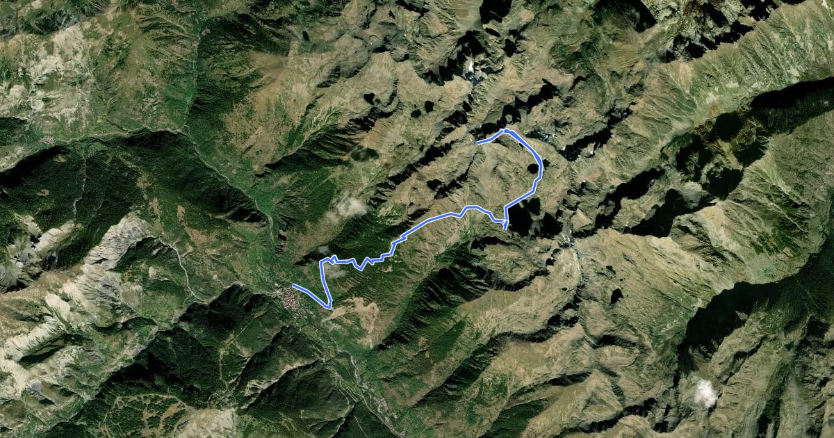Маршрут Mont Ténibre - Etape 2 на спутниковом снимке