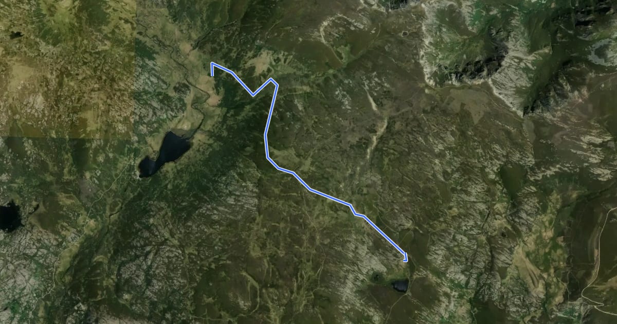 Маршрут Montaña de Sanabria - Etapa 2 на спутниковом снимке