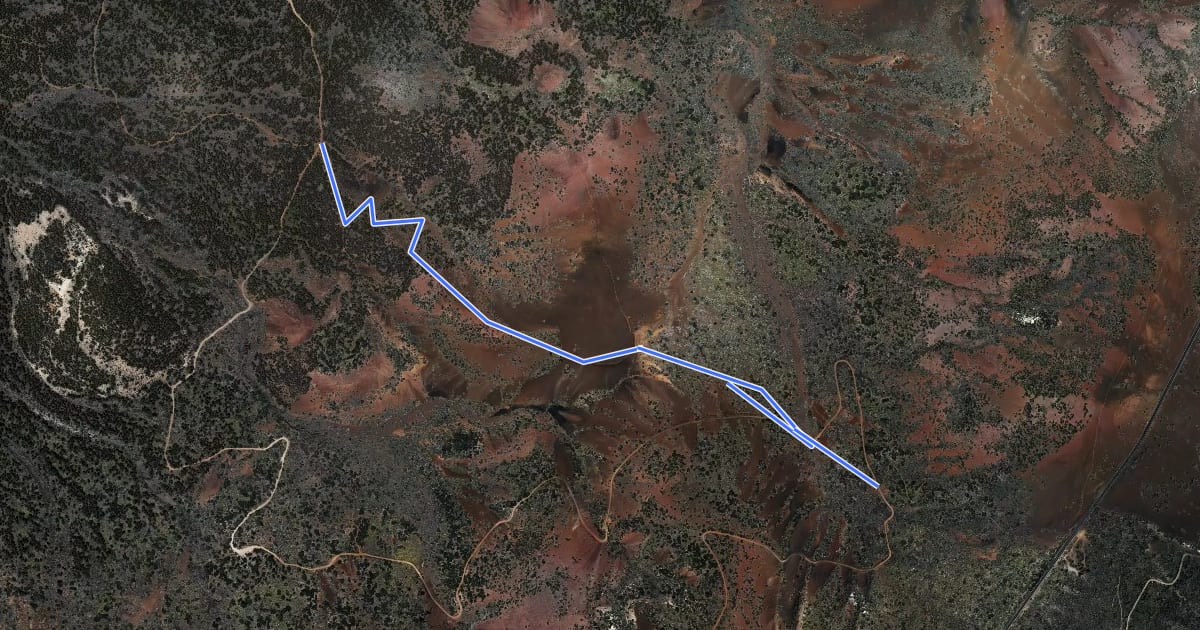 Маршрут Montaña Limón на спутниковом снимке