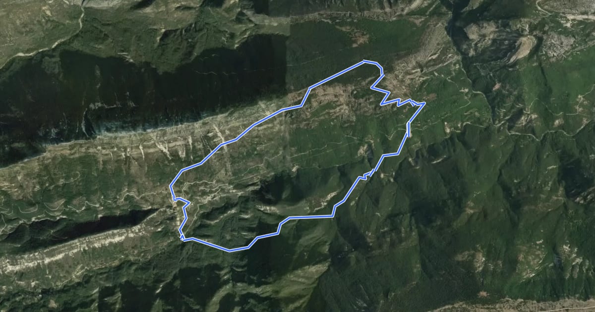 Маршрут Montagne de Charamel на спутниковом снимке