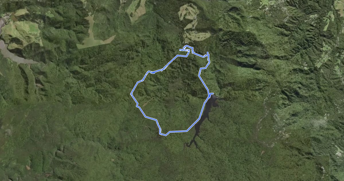 Маршрут Montana Heritage Trail на спутниковом снимке