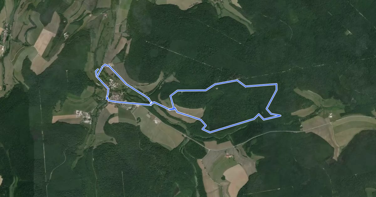Маршрут Montavoir et Pont Griselin на спутниковом снимке