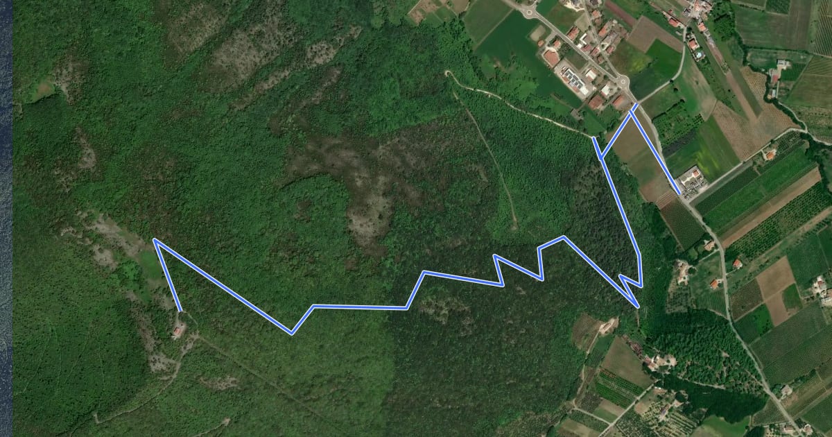 Маршрут Monte Acero 18A на спутниковом снимке