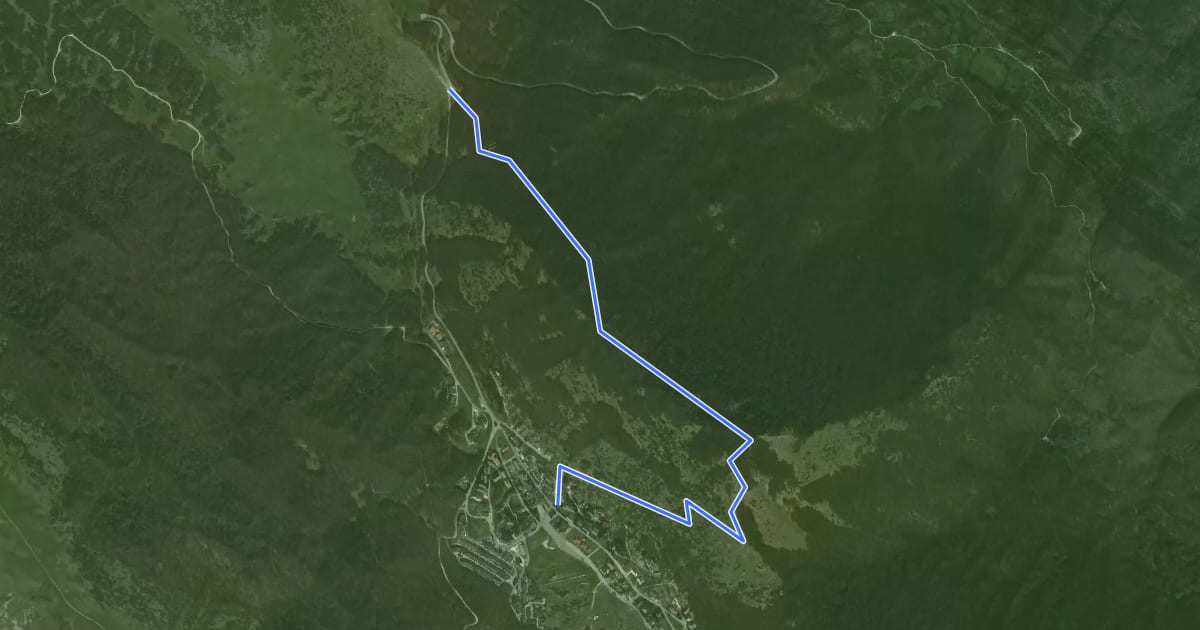 Маршрут Monte Camiciola на спутниковом снимке