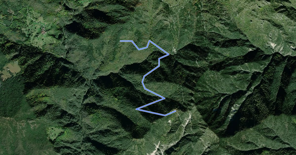 Маршрут Monte del Costone, Valle del Droanello - Tignale на спутниковом снимке