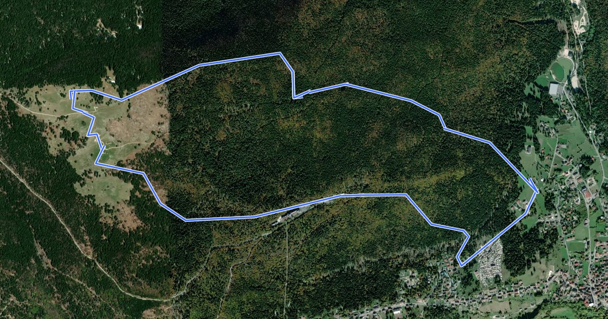 Маршрут Monte Erio на спутниковом снимке