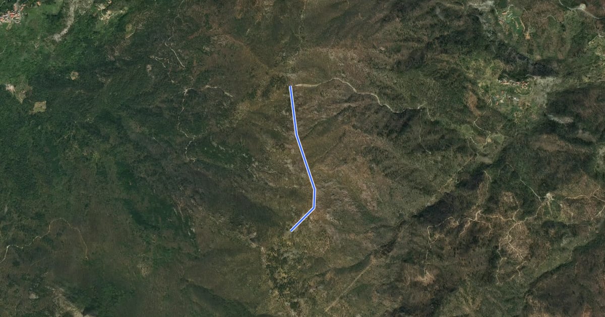 Маршрут Monte Groppi на спутниковом снимке