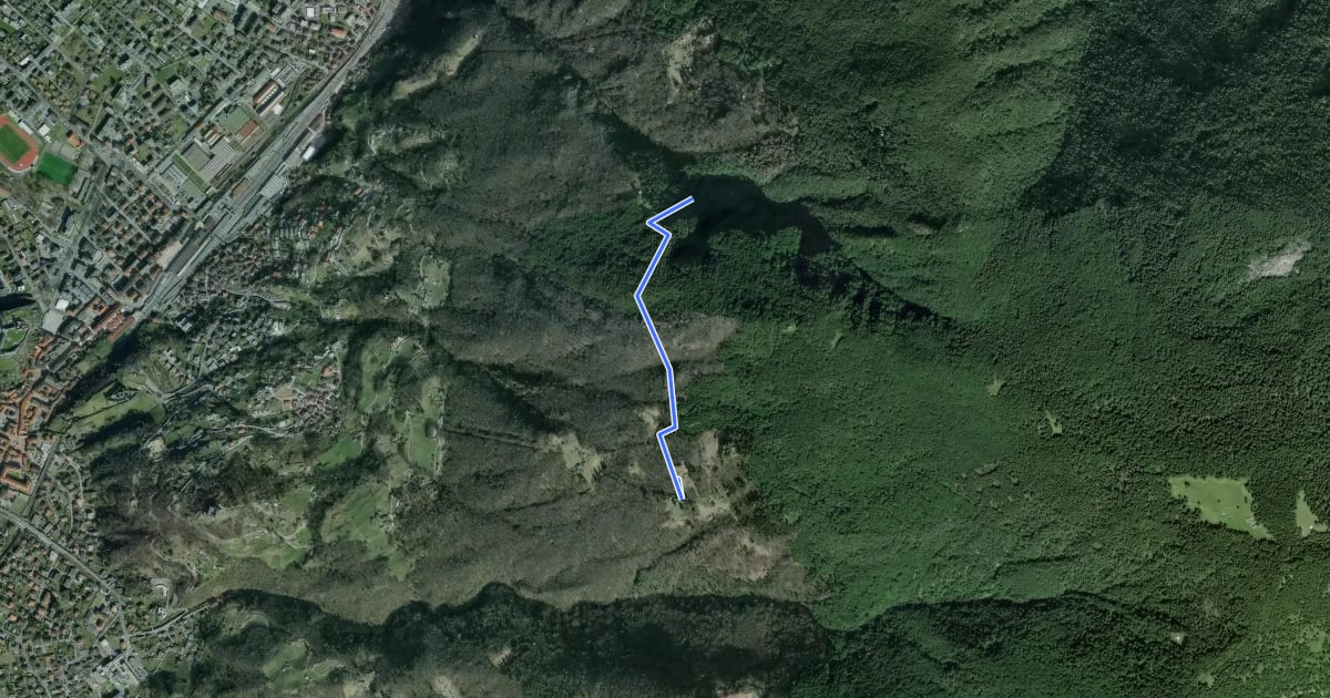 Маршрут Monte Juri-Monte di Artore на спутниковом снимке