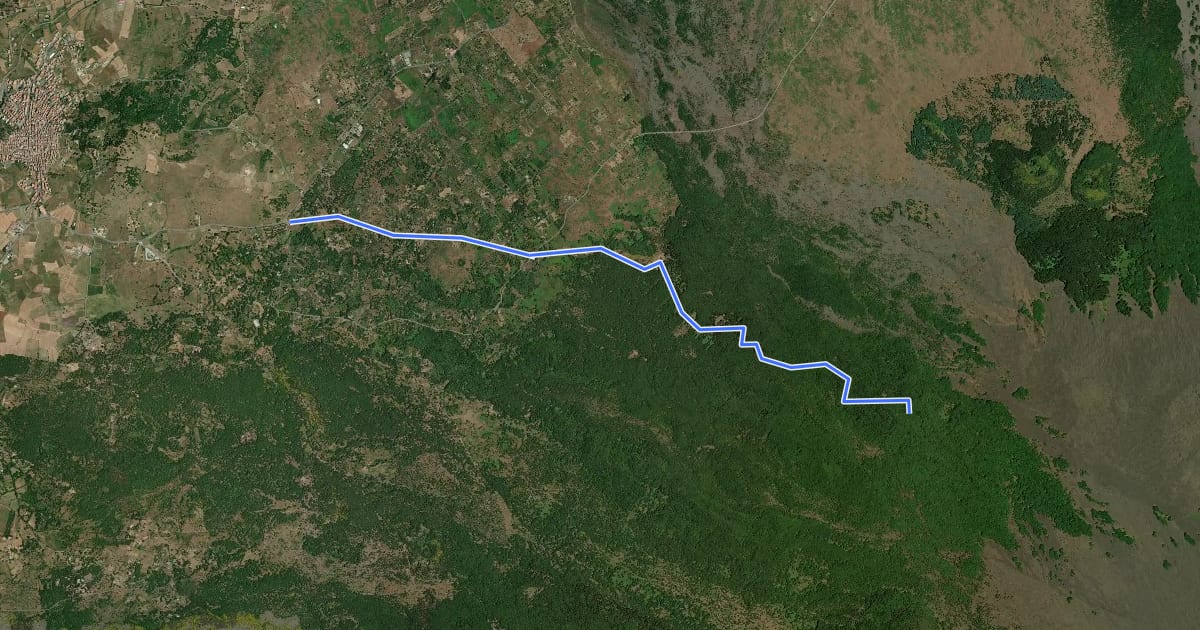 Маршрут Monte La Nave Pista Altomontana на спутниковом снимке