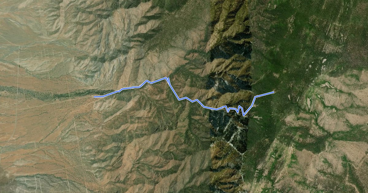 Маршрут Monte Largo Trail на спутниковом снимке