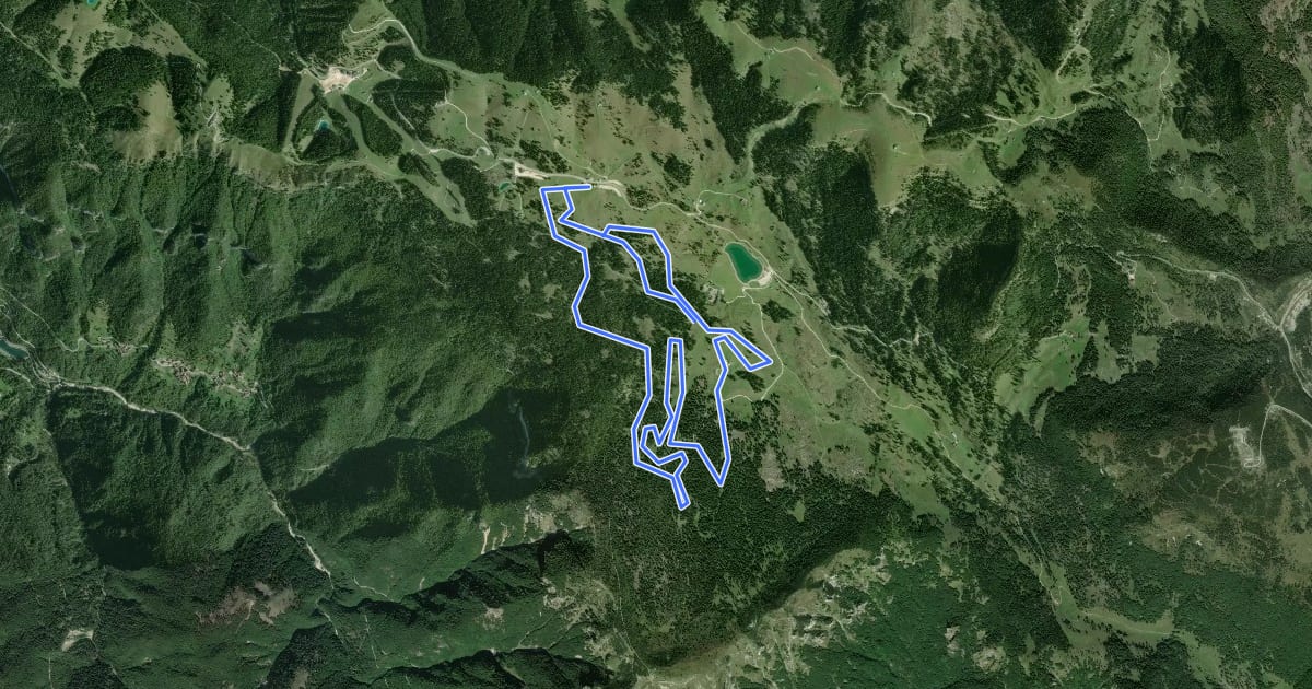 Маршрут Monte Maggio на спутниковом снимке