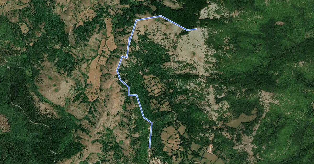 Маршрут Monte Monna Acquafondata на спутниковом снимке