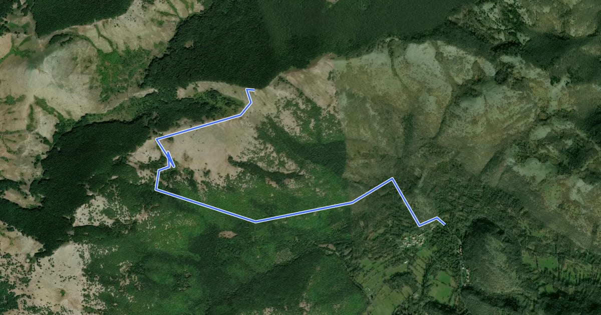 Маршрут Monte Monna Casale на спутниковом снимке