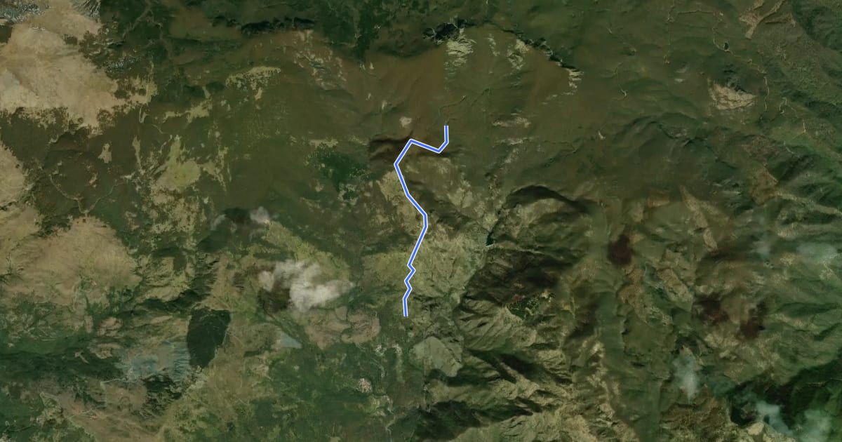 Маршрут Monte Quatese;Il pianello на спутниковом снимке