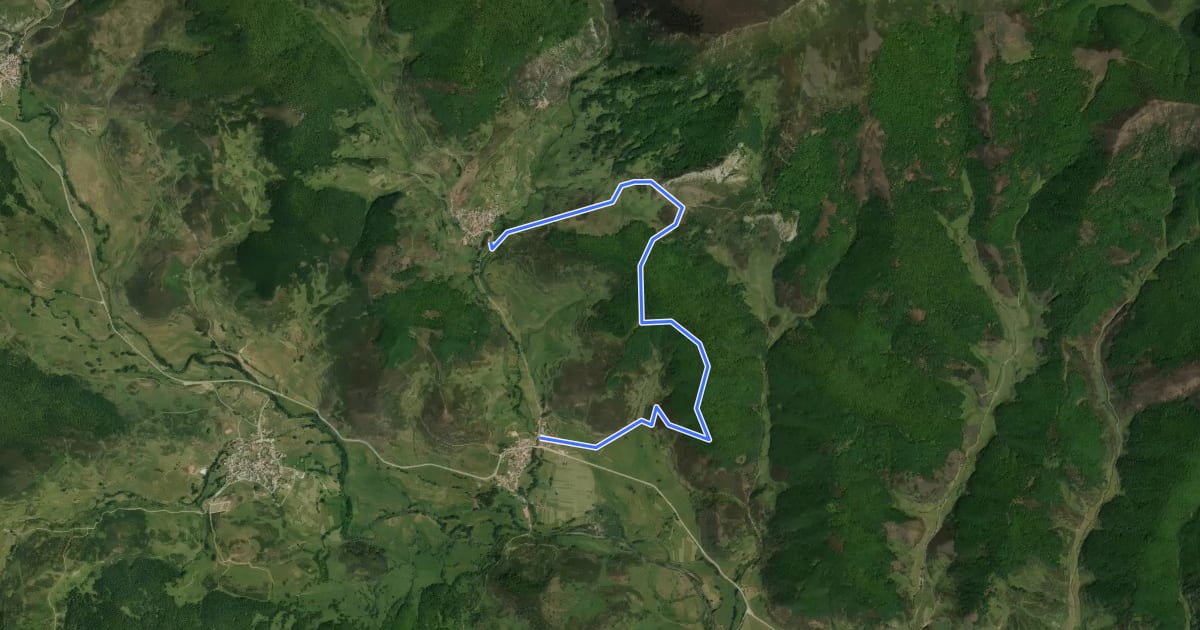 Маршрут Monte Ranedo на спутниковом снимке
