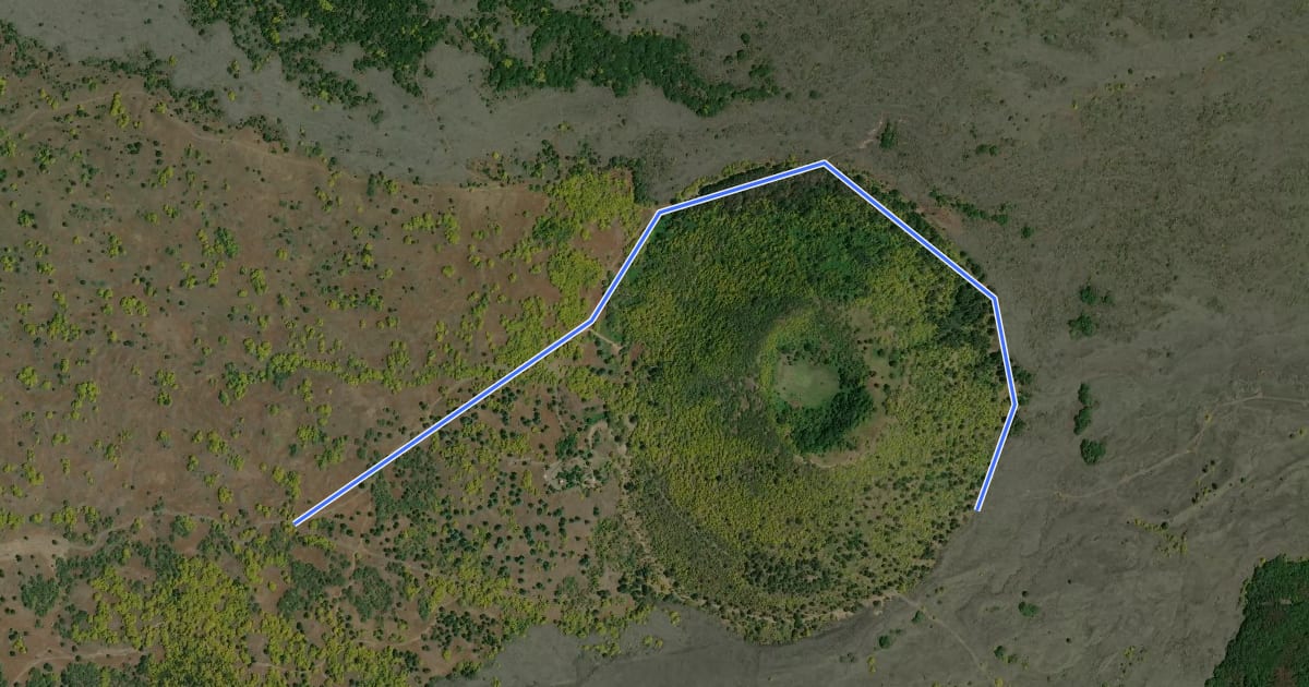 Маршрут Monte Ruvolo на спутниковом снимке