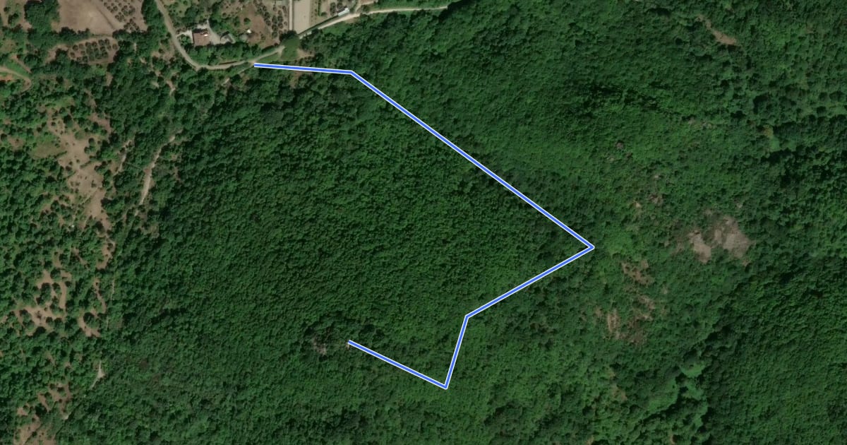 Маршрут Monte San Valentino на спутниковом снимке