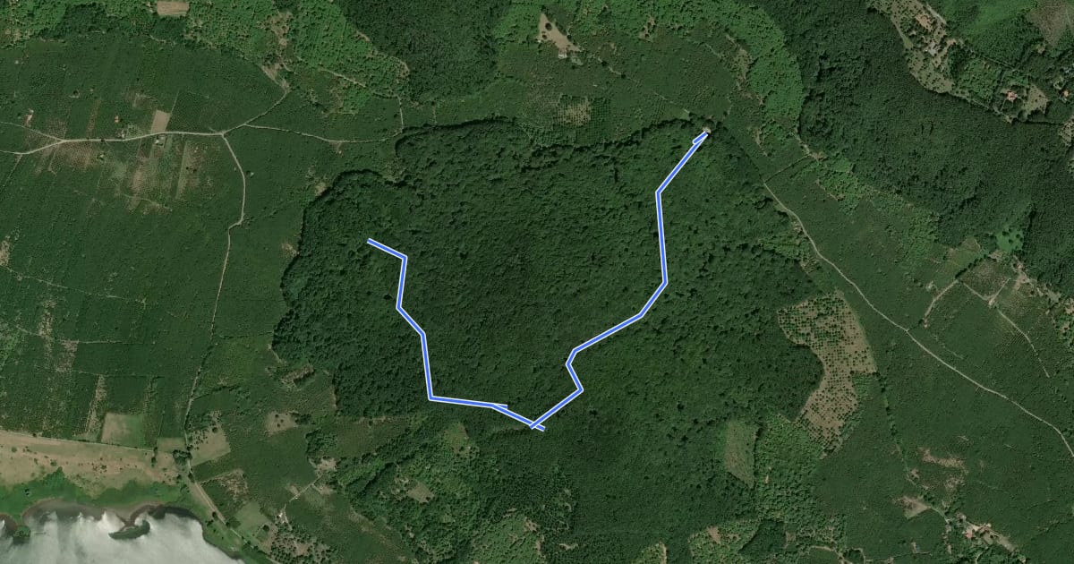 Маршрут Monte Venere на спутниковом снимке