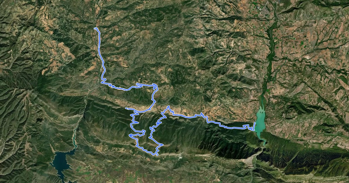 Маршрут Montsec Bikepacking Loop 3 - Montsec d'Ares на спутниковом снимке