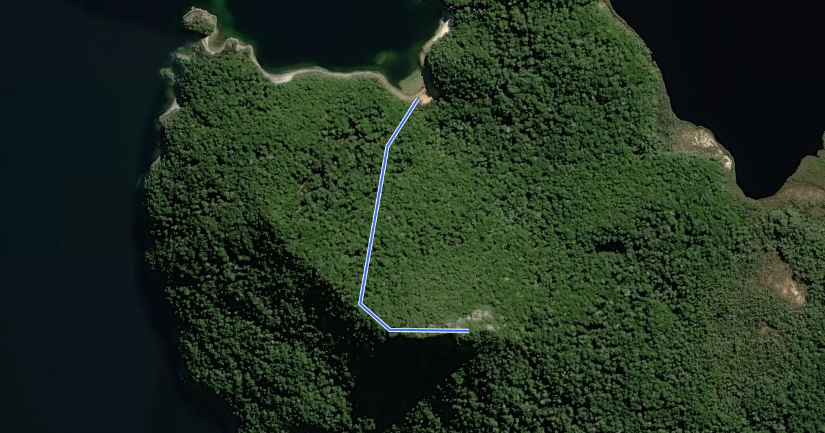 Маршрут Monument Track на спутниковом снимке