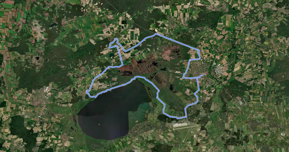 Маршрут Moor Route на спутниковом снимке