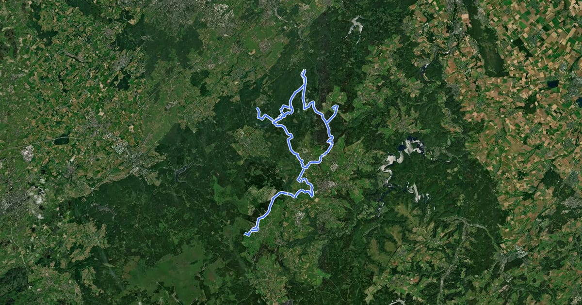 Маршрут Moor-Route на спутниковом снимке