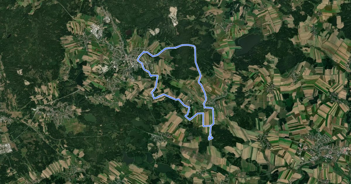Маршрут Moor und Feld (W3) на спутниковом снимке