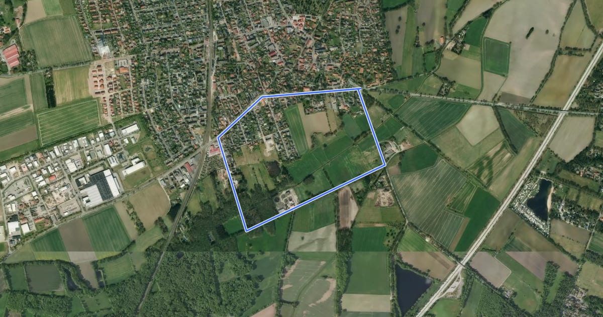 Маршрут Moorbeuckweg на спутниковом снимке
