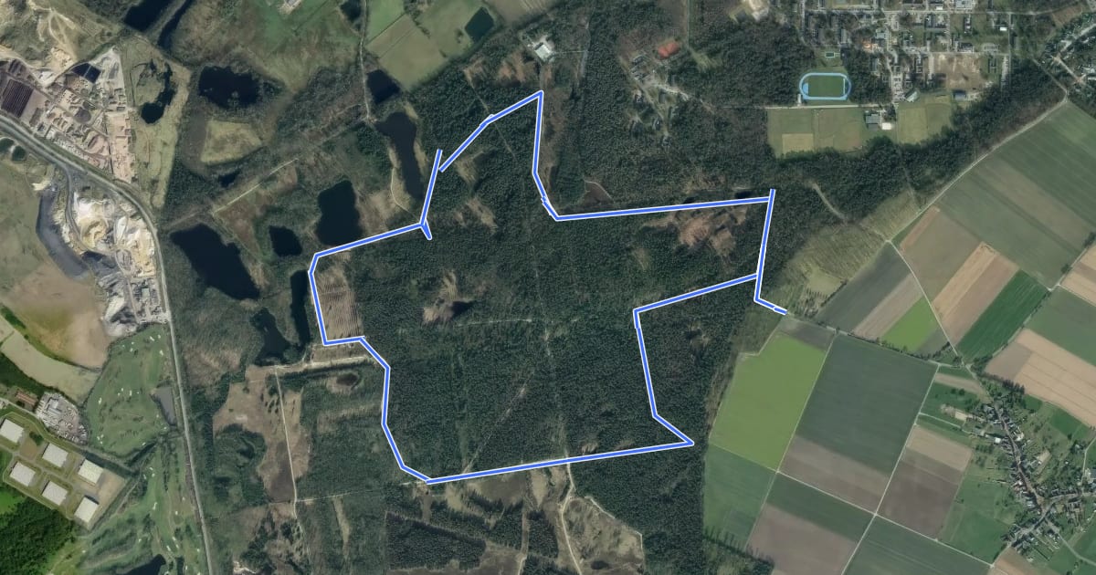 Маршрут Moorrundweg на спутниковом снимке