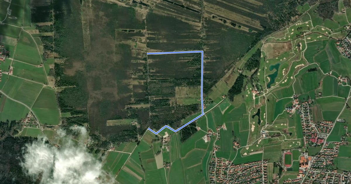 Маршрут Moorrundweg на спутниковом снимке