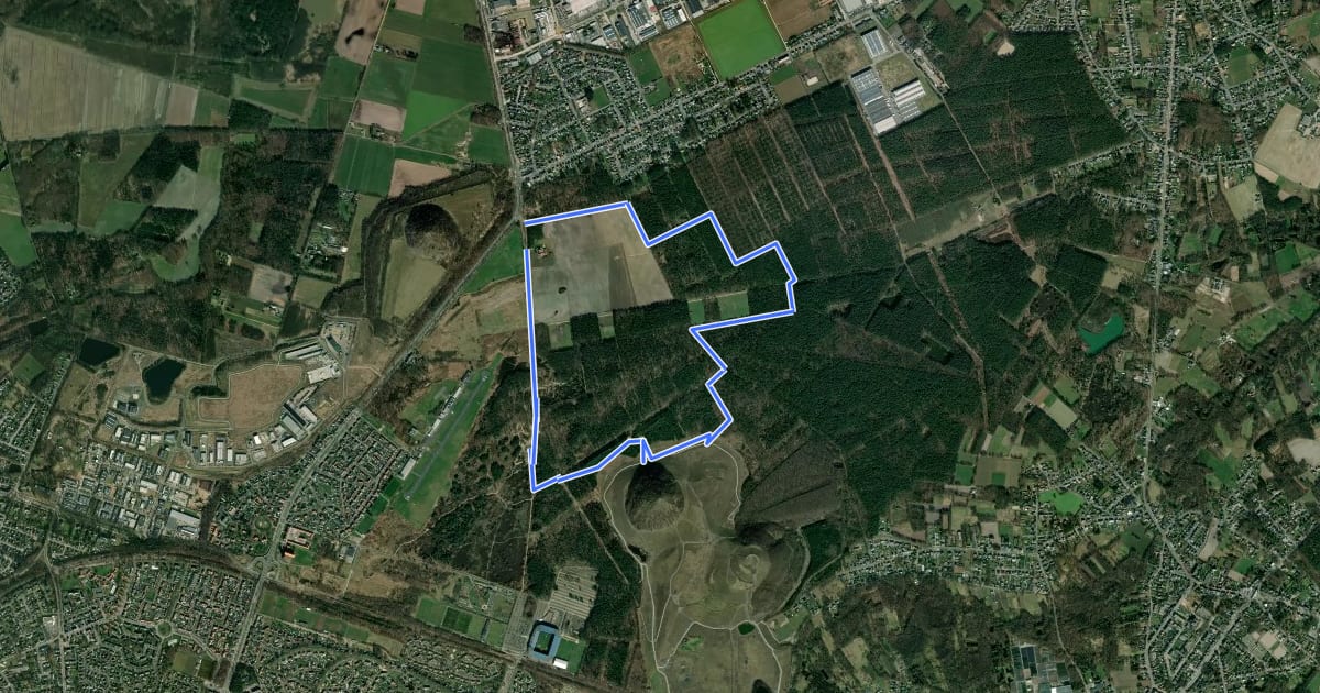 Маршрут Moorsberg Paarse trapezium на спутниковом снимке
