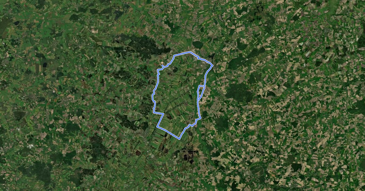 Маршрут Moorteufel-Route на спутниковом снимке