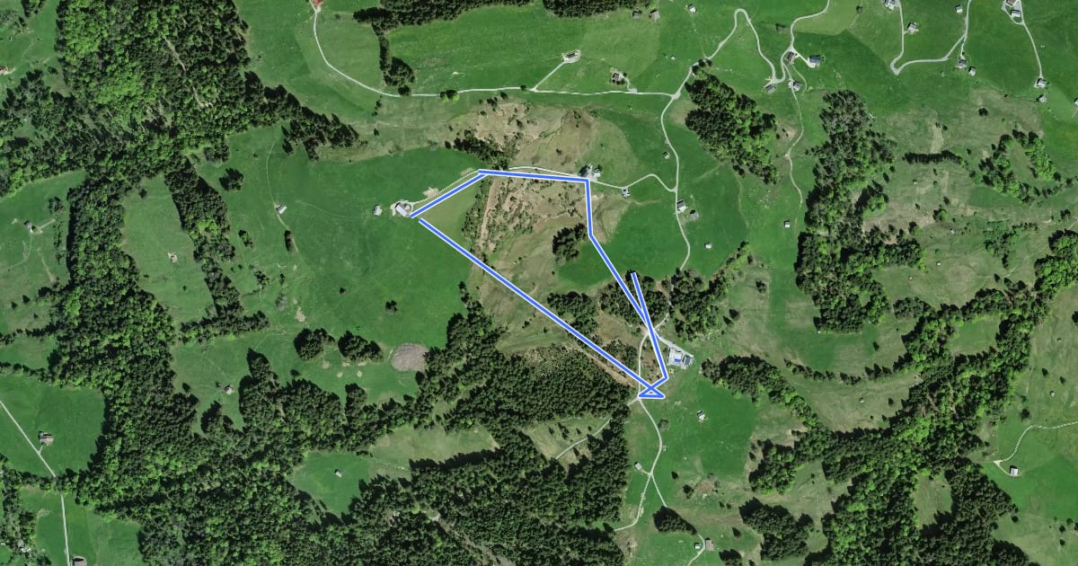 Маршрут Moorweg на спутниковом снимке