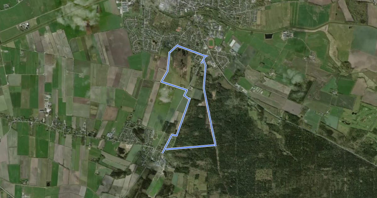 Маршрут Moorweg на спутниковом снимке
