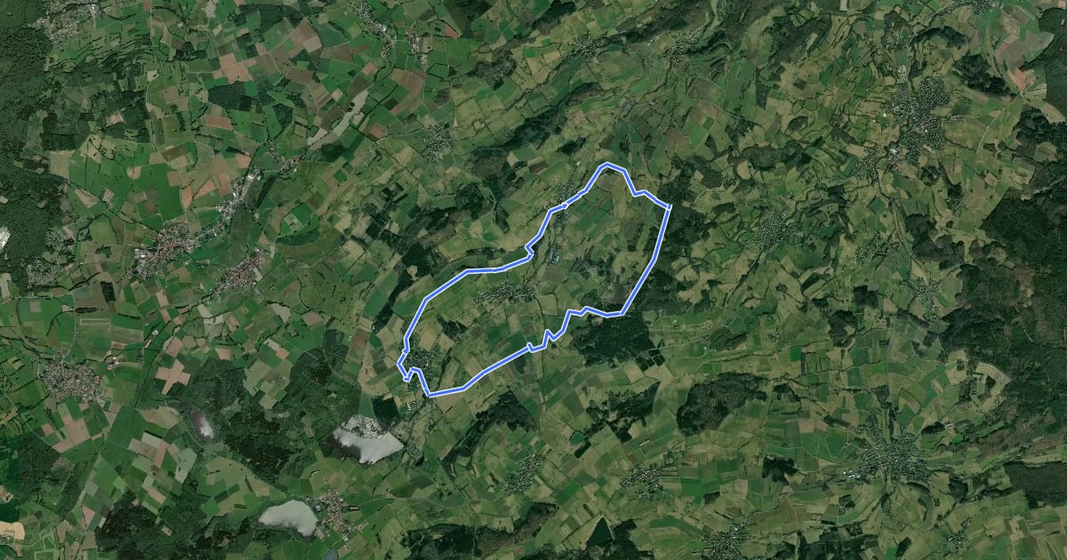 Маршрут Moosgrundweg на спутниковом снимке