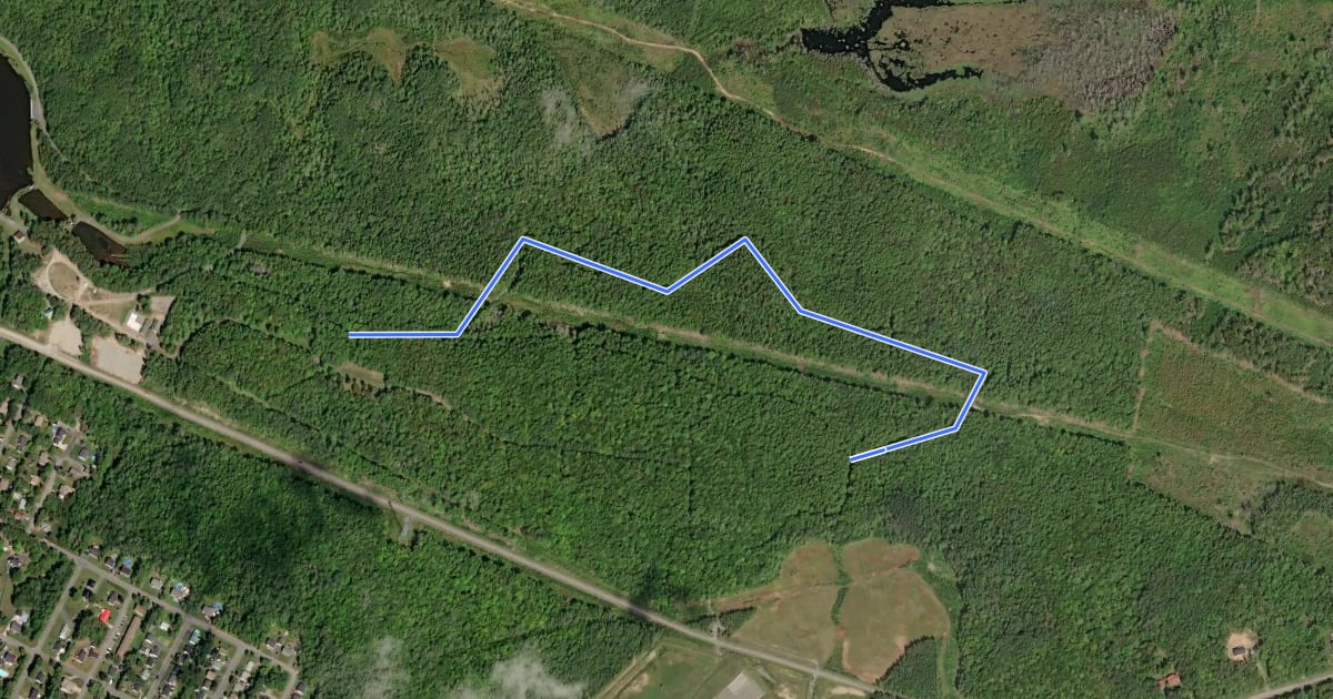 Маршрут Morash Trail на спутниковом снимке