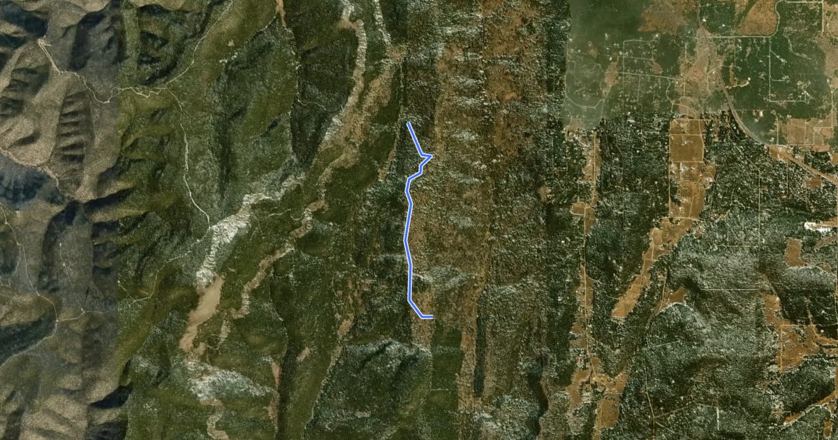 Маршрут More Turkey Trail на спутниковом снимке