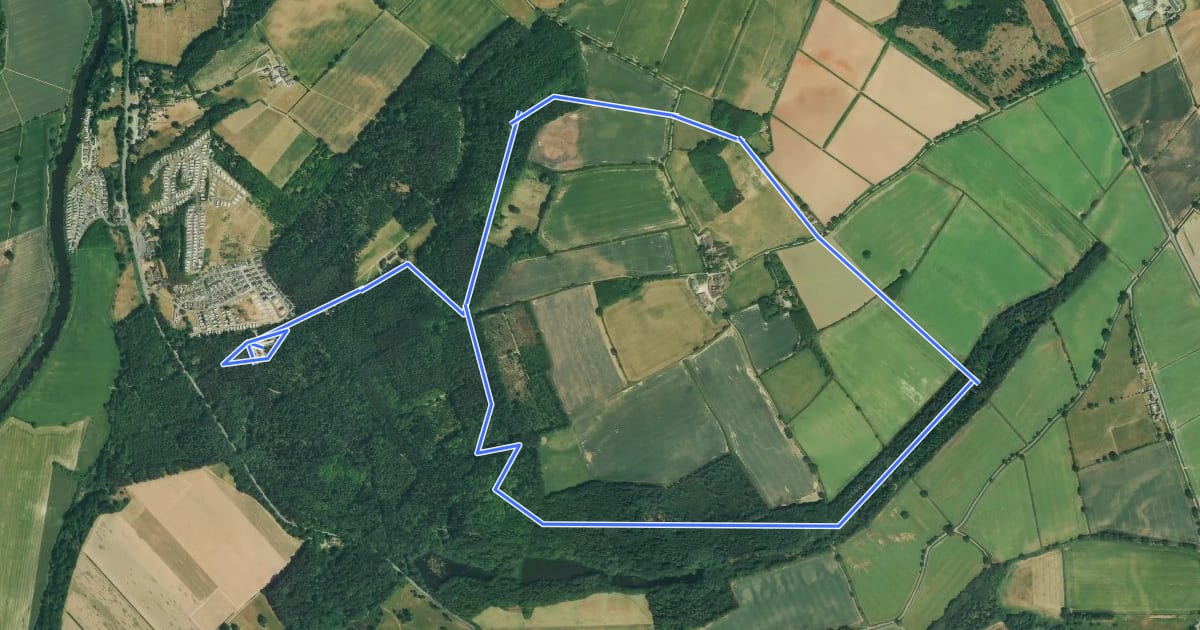 Маршрут Morfe Walk, Comer Woods, Dudmaston Estate на спутниковом снимке