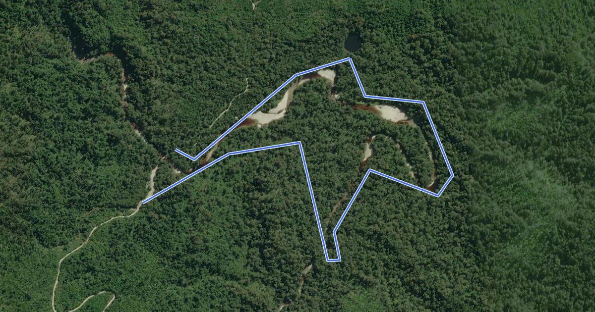 Маршрут Moria Gate and Mirror Tarn Loop на спутниковом снимке