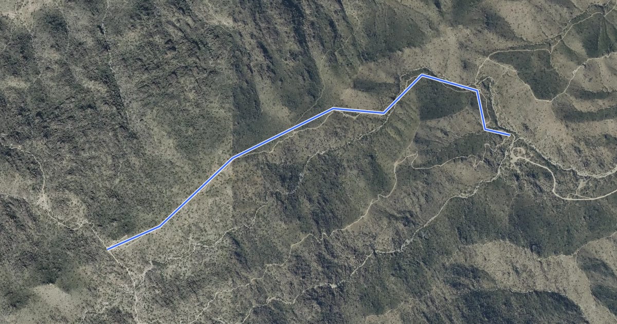 Маршрут Mormon Loop Trail на спутниковом снимке