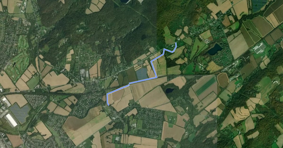 Маршрут Morris Canal Greenway на спутниковом снимке