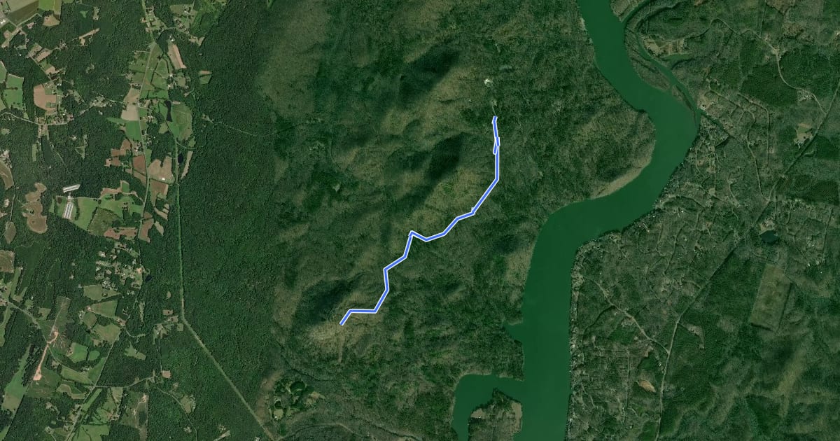 Маршрут Morrow Mountain Trail на спутниковом снимке