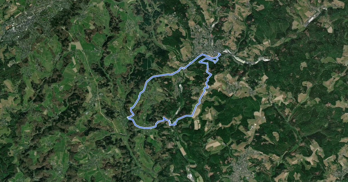 Маршрут Morsbach Rundweg Balken на спутниковом снимке