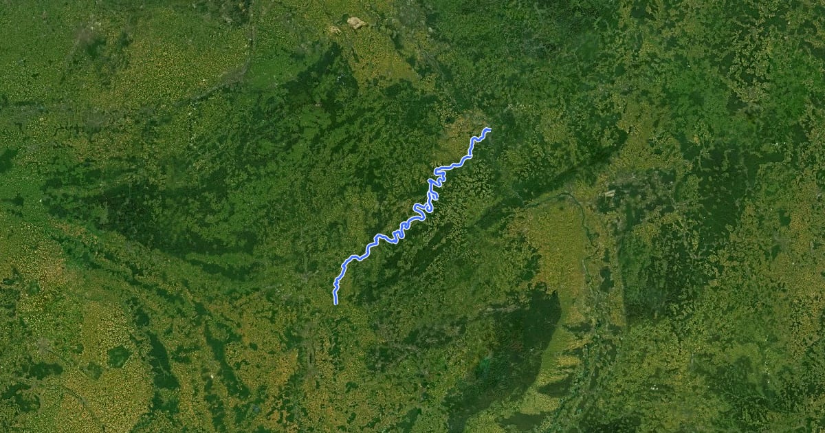 Маршрут Mosel-Radweg на спутниковом снимке